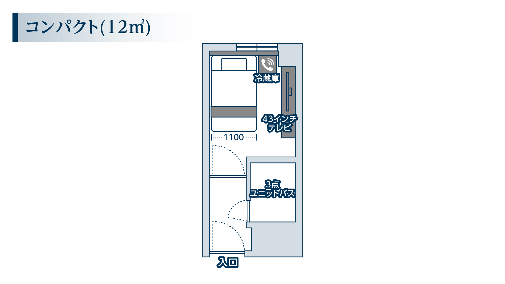 【見取り図】コンパクト①(部屋の指定はできません)