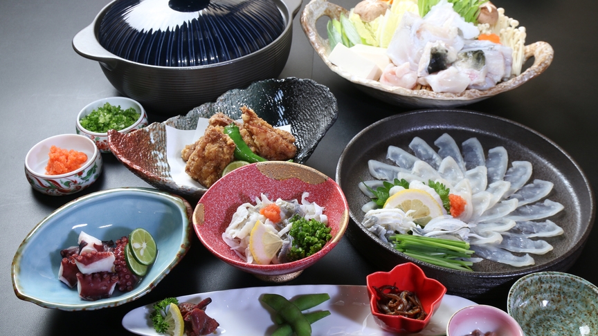 【初福×白子】白子が食べられるのは今だけ！定番ふぐ料理を堪能♪[1泊2食付]