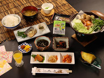 目玉焼き膳（しゃぶしゃぶプランの朝食）