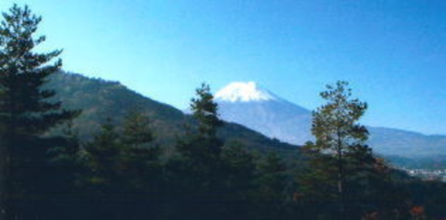不動湯付近の富士山
