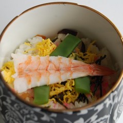 2012年夏の会席　食事　五目ちらし