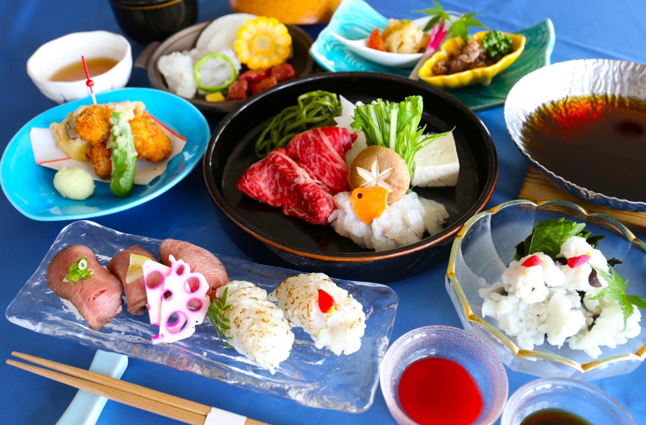 【夏季限定】鱧×淡路牛の贅沢フルコース会席 6〜8月だけの特別会席