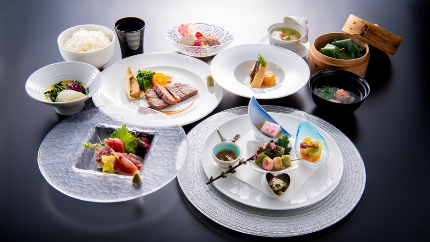 【リニューアル最上階展望客室限定】至高の勝沼ワインと旬の創作料理＆天然温泉露天風呂で至福のひとときを