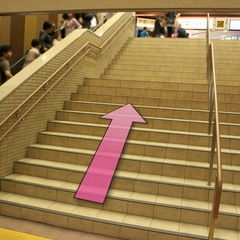【箱根湯本駅】階段・エスカレーター