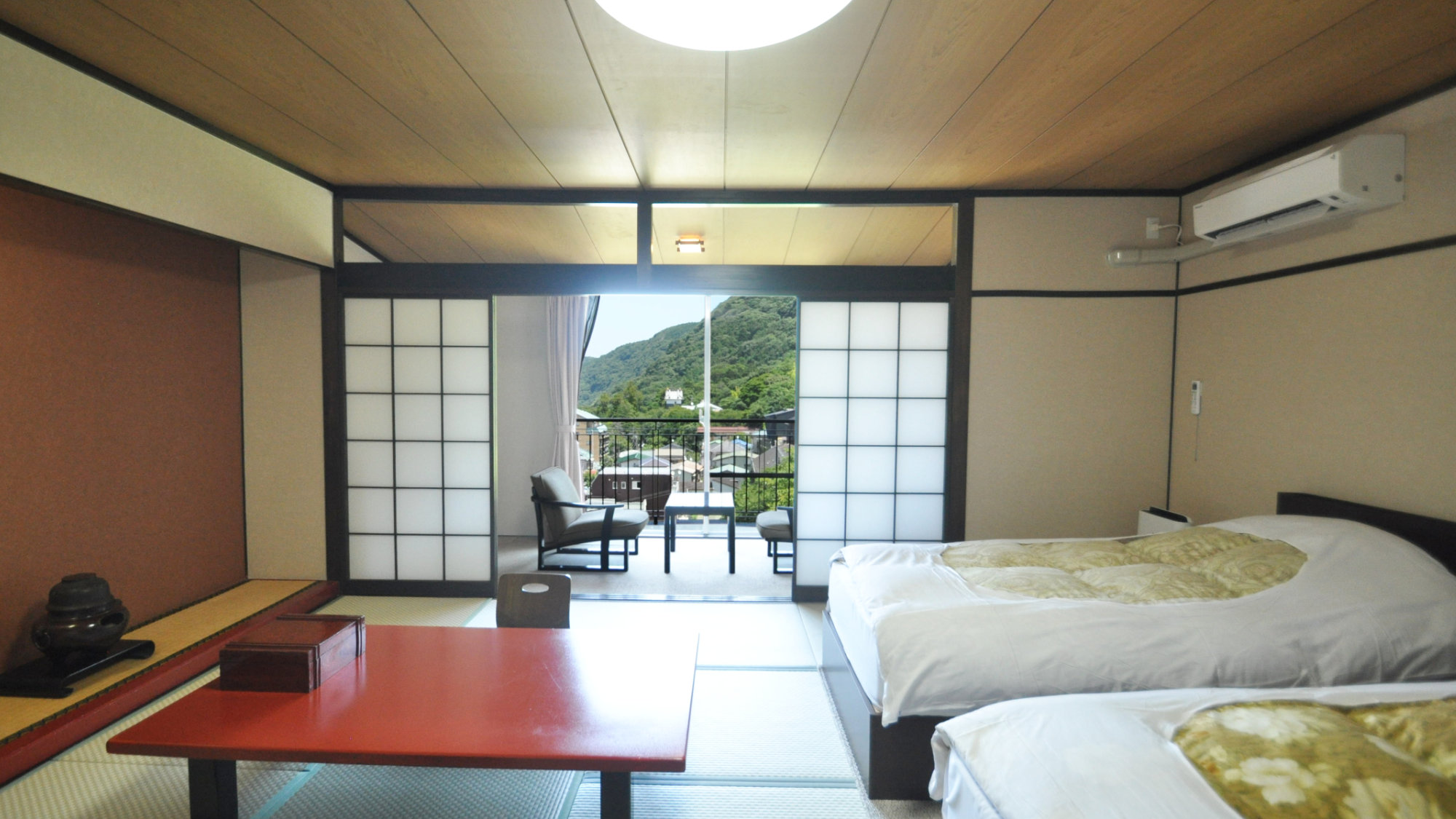 【純和風の客室+ツインベッド】