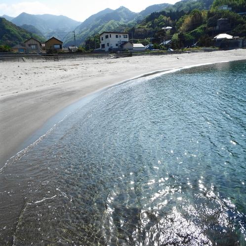 小土肥の砂浜