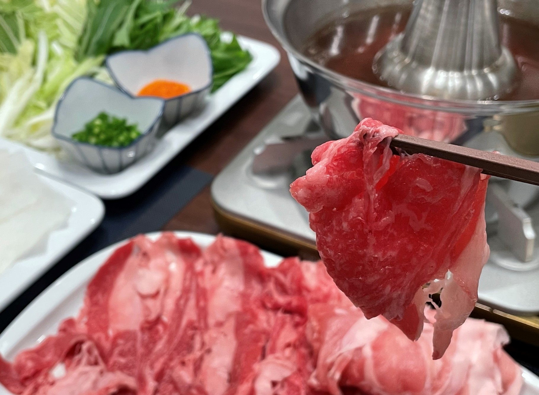 【グランドルーム限定！】寒い季節にお部屋でゆっくり♪しゃぶしゃぶ食べ比べ ２食付プラン♪