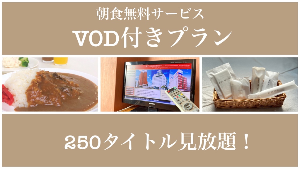 ＶＯＤ視聴権付きプラン  ※朝食無料