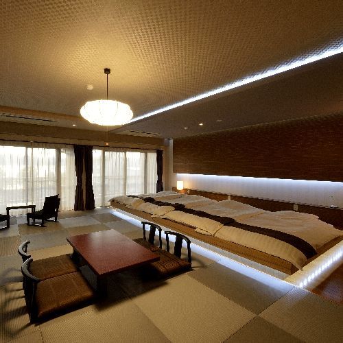 [Phòng hướng hồ] Phòng rộng rãi này có thể chứa tối đa 8 người. Khuyến khích cho những gia đình có ba thế hệ!