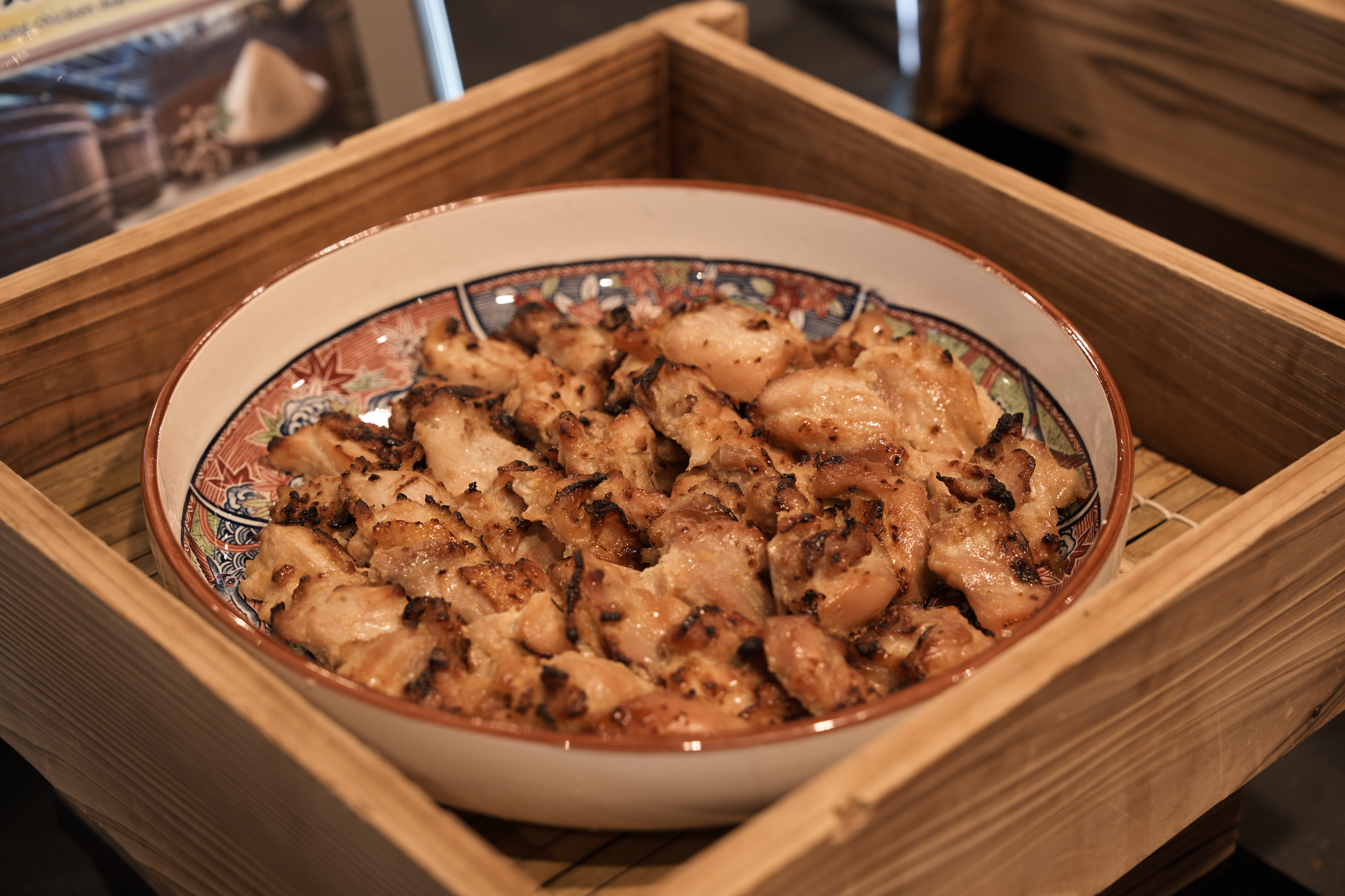 朝食　若鶏の西京味噌付け焼き