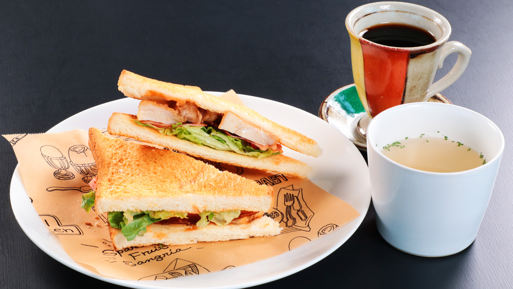 朝食◆ご希望の方にはサンドイッチへ変更も可能です