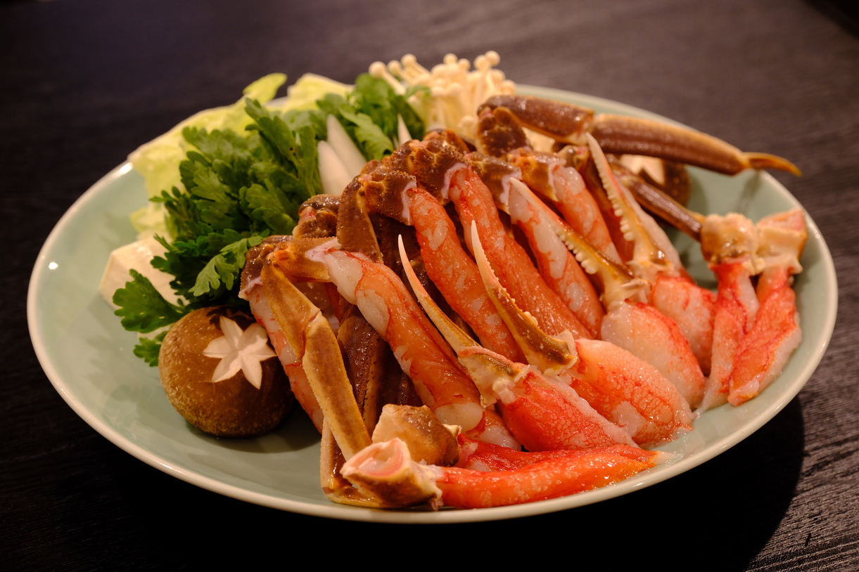 【4名以上1室グループ旅専用①】たっぷりの蟹しゃぶを思う存分食べ尽くす♪名物の焙烙焼きがに付！