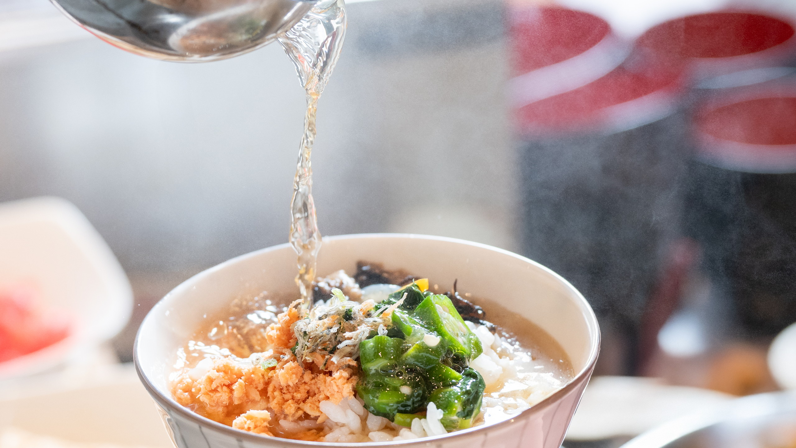 【朝食ビュッフェ】出汁茶漬け