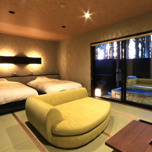 ◆桜天女◆露天風呂付スィート70㎡【セミダブルツイン・和室】