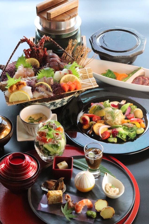 【贅を愉しむ】美食のプレミアムプラン★天草海鮮と極上肉と伝統野菜堪能★庭園露天風呂付き