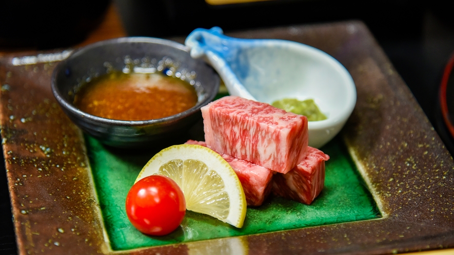 【夕食一例】熊本県産和牛ステーキ