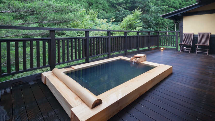 離れ10畳和室+12畳洋室 内風呂・露天風呂付【ねむの木】