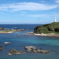 *【下田爪木崎】須崎半島の先端にあり、白亜の灯台がございます。 