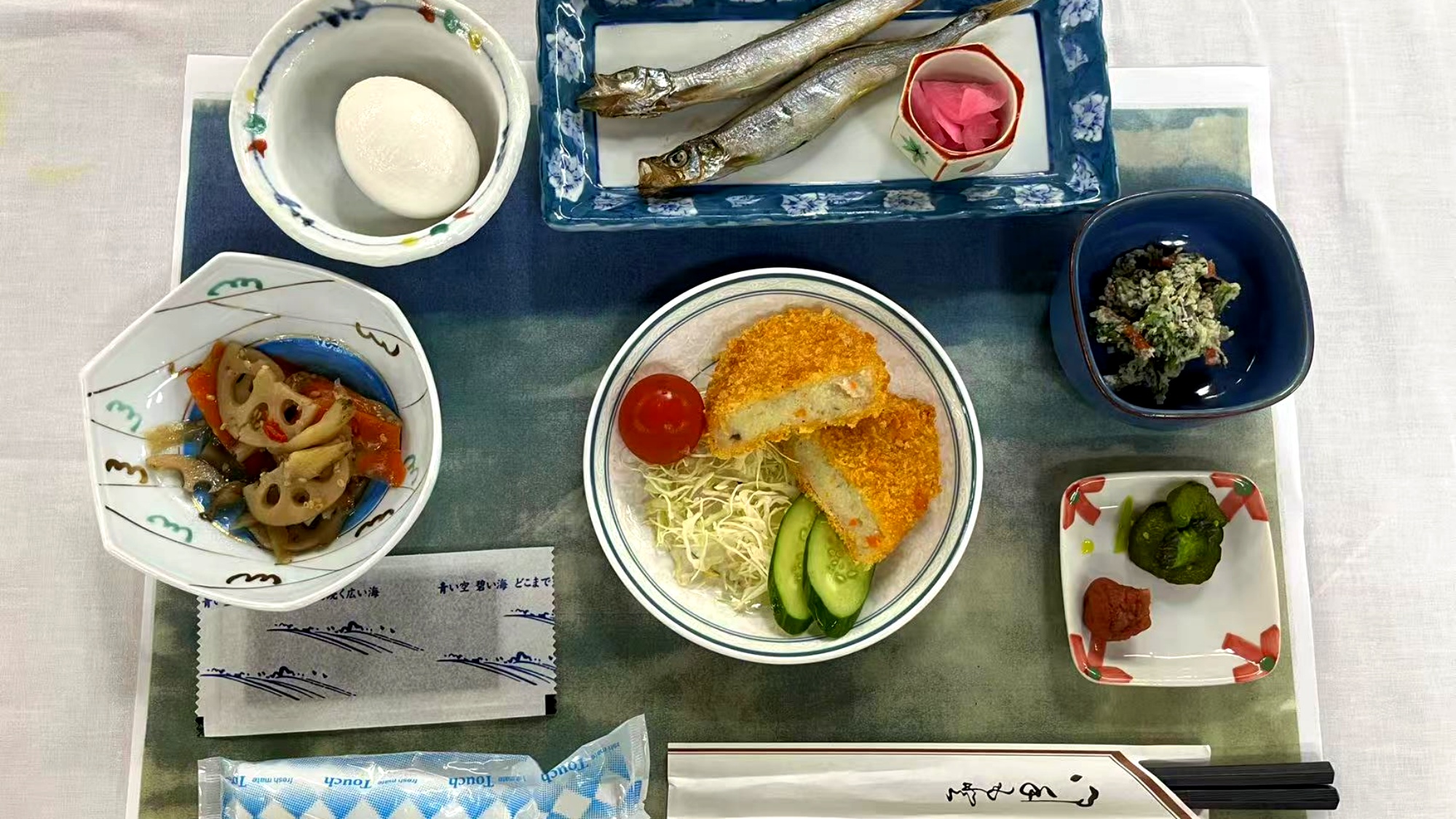 *【朝食（一例）】合宿専用の朝食メニューをご用意！一日の始まりを整える栄養たっぷりの朝ごはんです