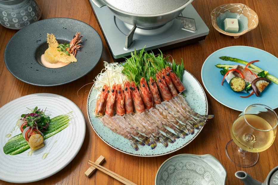 期間限定【大分県産車海老のしゃぶしゃぶ+おおいた和牛ステーキ付】（1泊2食付）