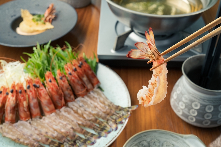 期間限定【大分県産車海老のしゃぶしゃぶ+おおいた和牛ステーキ付】（1泊2食付）