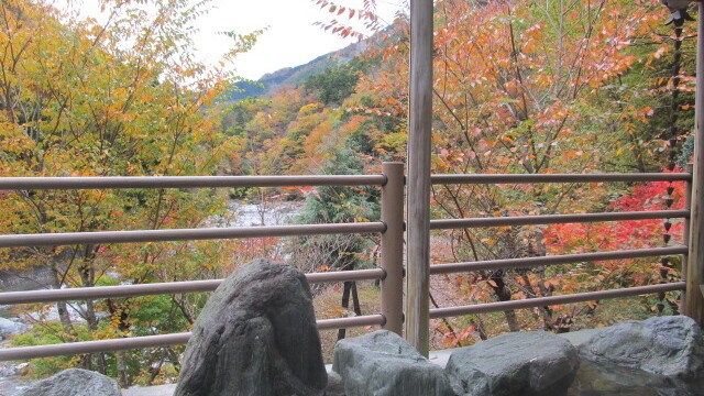 【紅椿の湯】露天風呂　紅椿の湯