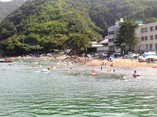 夏の阿納海水浴場
