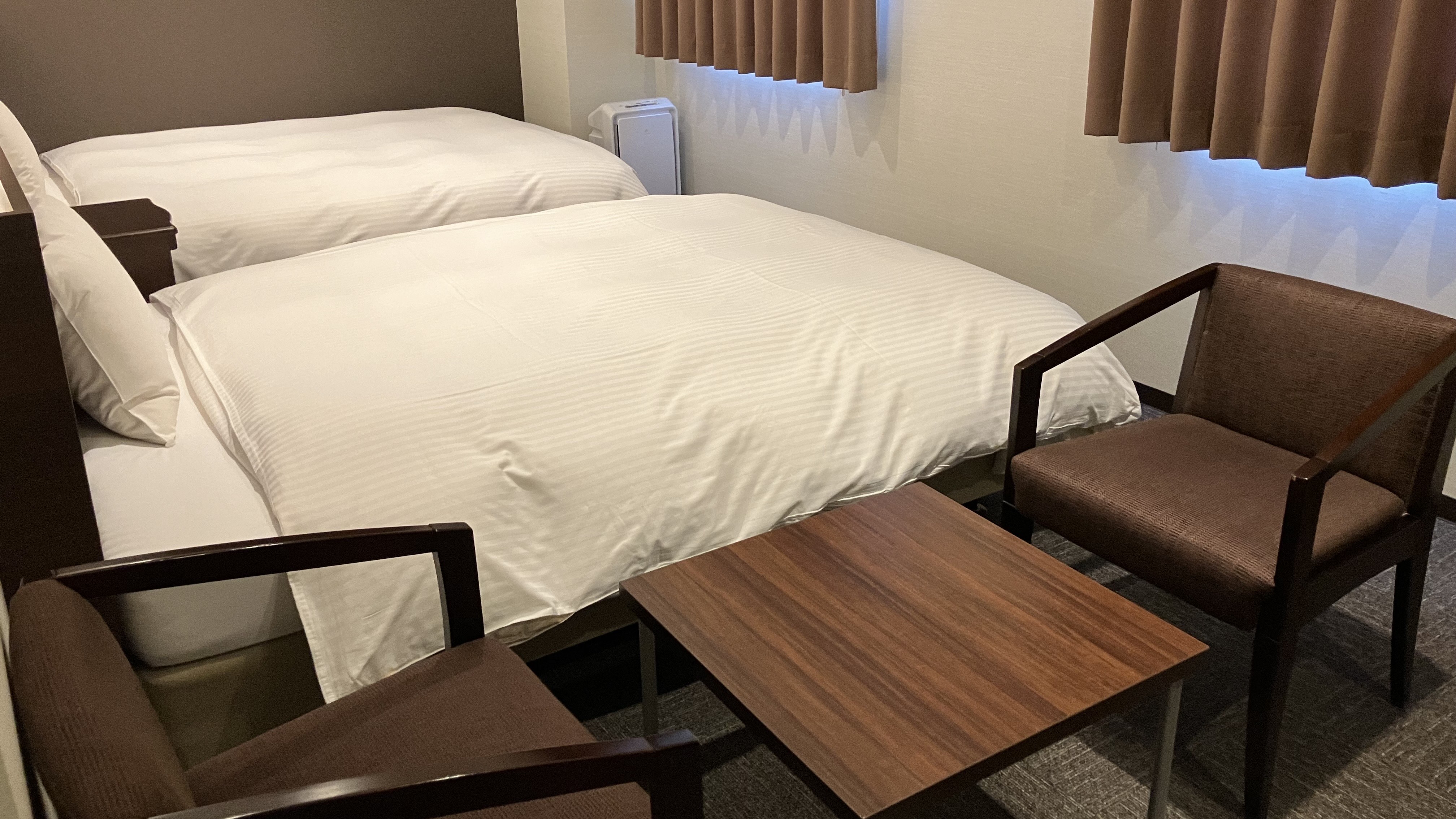 【ツインルーム】ゆったり過ごせる広々としたお部屋です♪