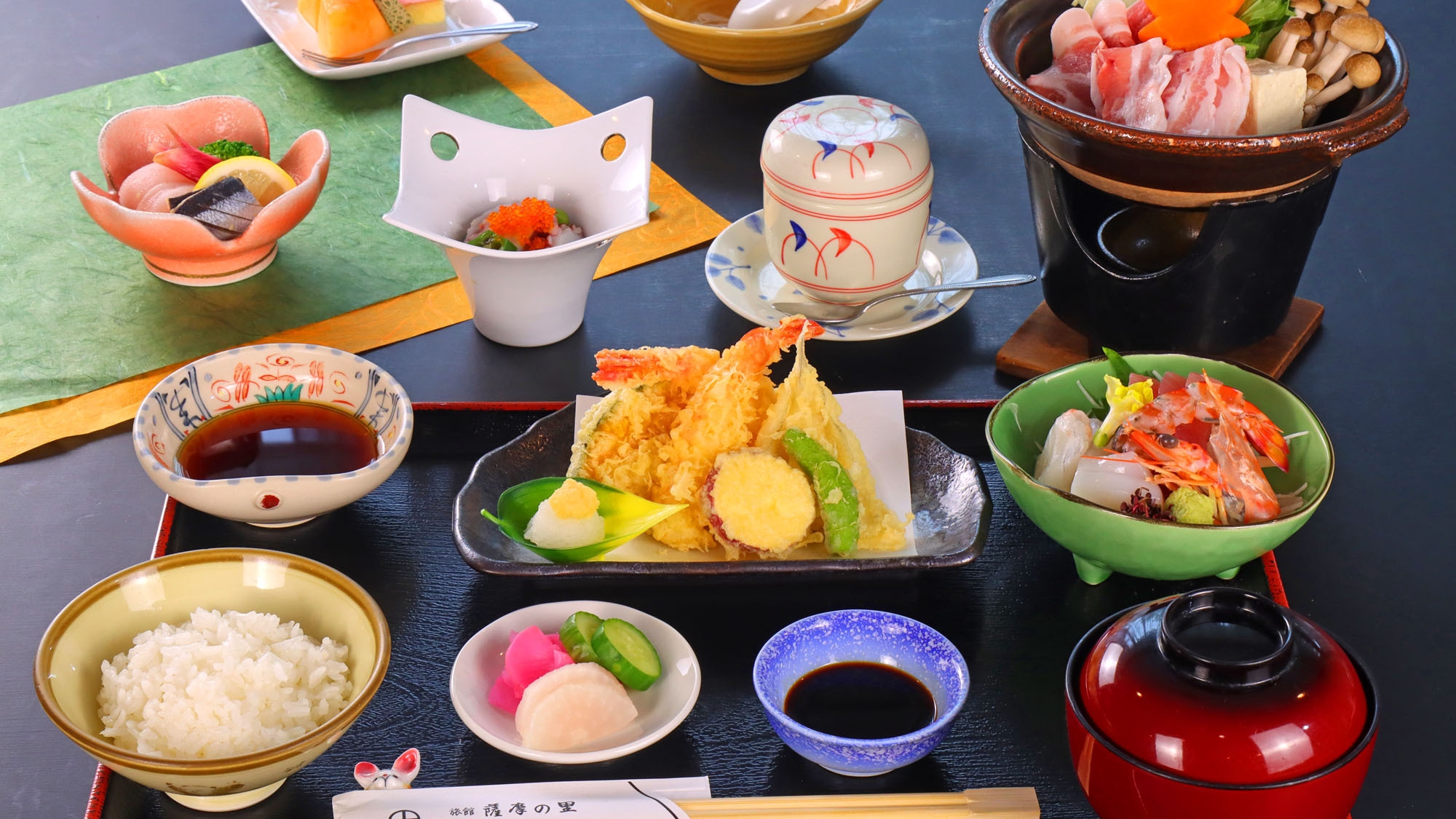 ビジネスにもピッタリ♪お得な天刺御膳【1泊2食】