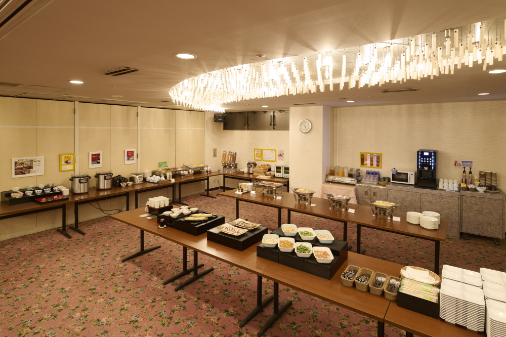 朝食会場