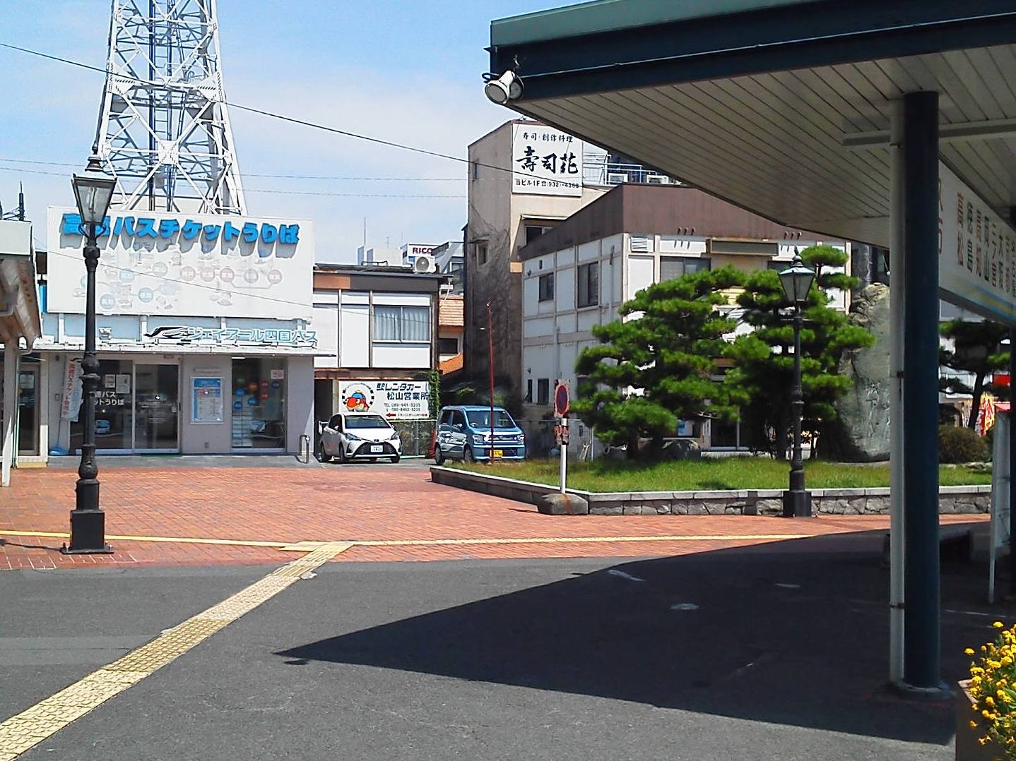 JR松山駅からホテルの順路②