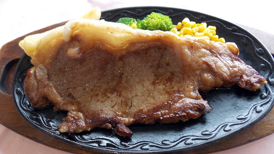 *【夕食】国産牛サーロインステーキセット