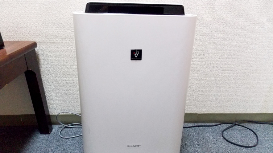  *空気清浄機（一例）加湿器機能もついた空気清浄機を客室全室に設置しております。