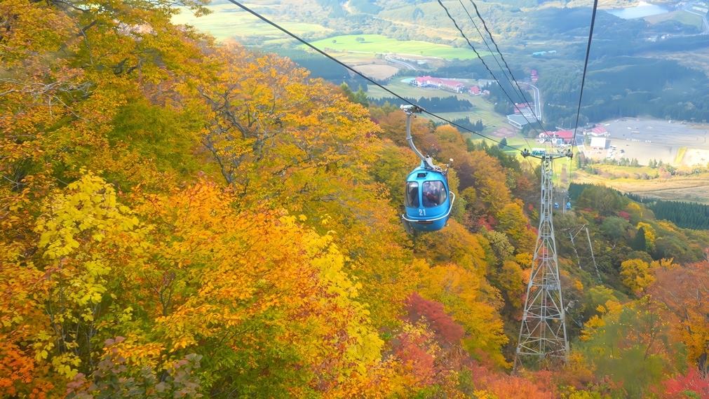 【オニコウベ・天空の紅葉ゴンドラテレキャビン乗車券付き】紅葉と温泉を満喫♪〜モダン会席