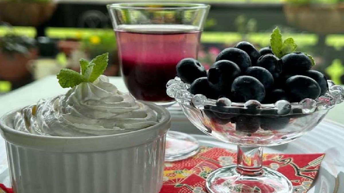【夏季限定】ブルーベリー祭☆至福の一皿☆地元カムロ農園のフレッシュブルーベリーをデザートで♪網焼き