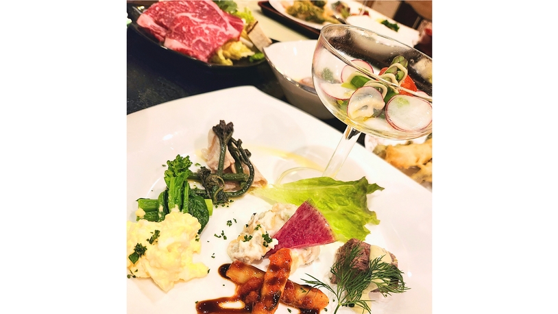 【LUXDAYSセール】【スタンダード】和洋会席御膳】夕食は、すき焼きも付いた和洋会席御膳