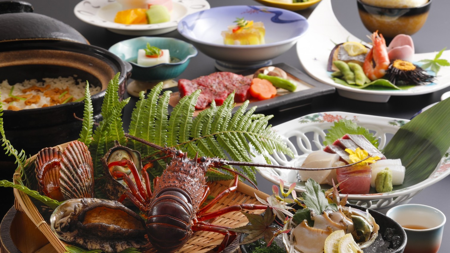 三重フ゛ラント゛を極める！料理長一押し特選会席【伊勢えび】☆【松阪牛】☆【鮑】まさに極上！至福の時♪