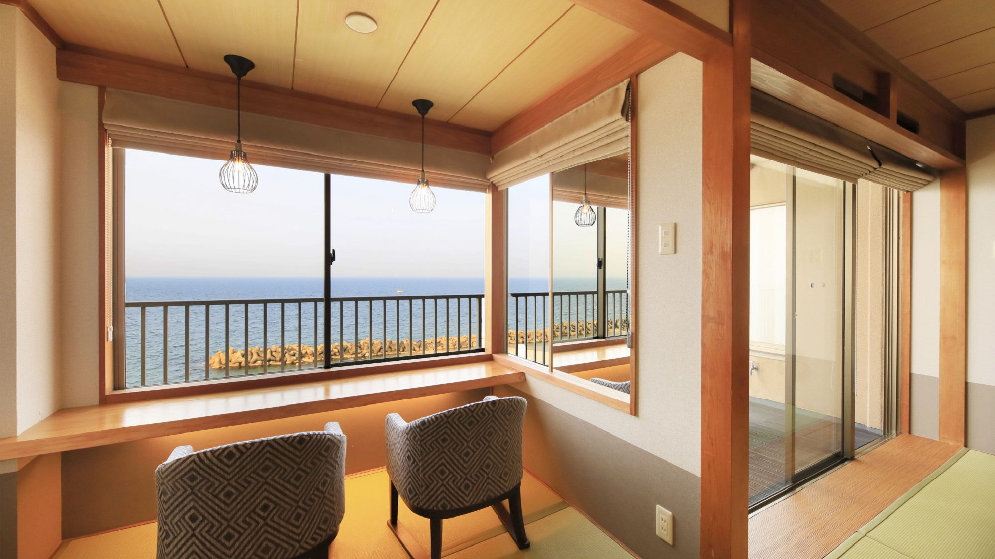 【露天風呂&展望ジャグジー付き】和洋室ツイン/70㎡(一例)