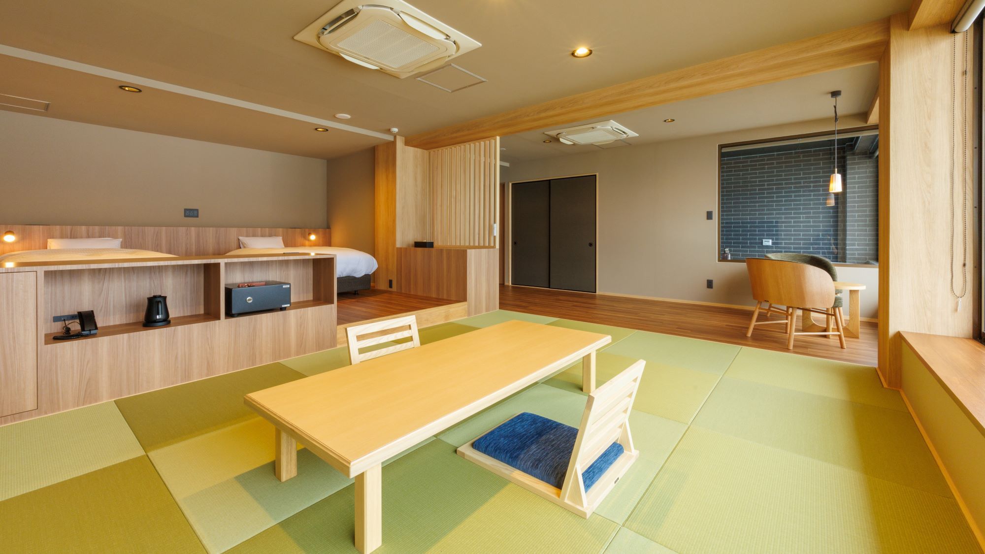 【展望ジャグジー付き】和洋室ツイン／60㎡（一例）