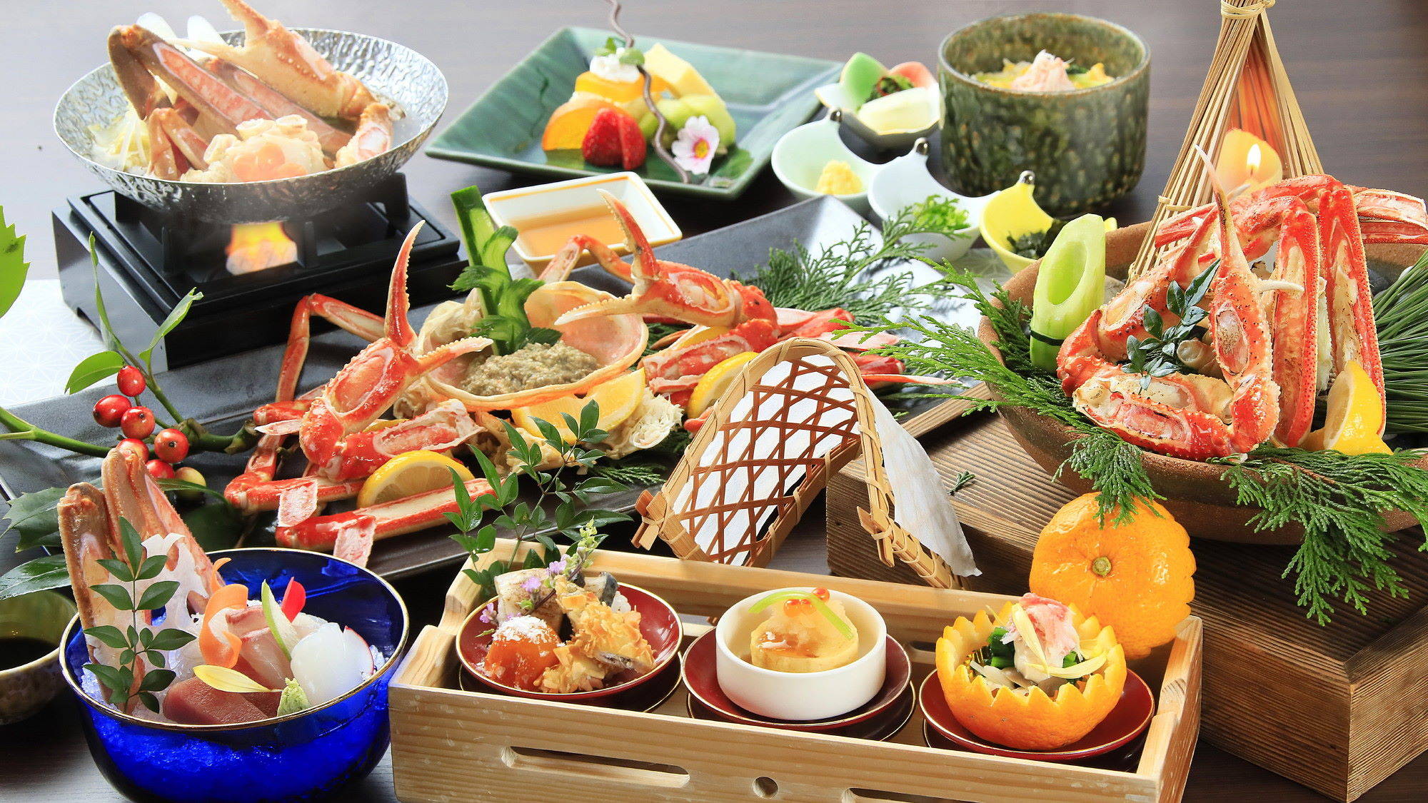 【ご夕食／冬季限定】蟹会席　※イメージ