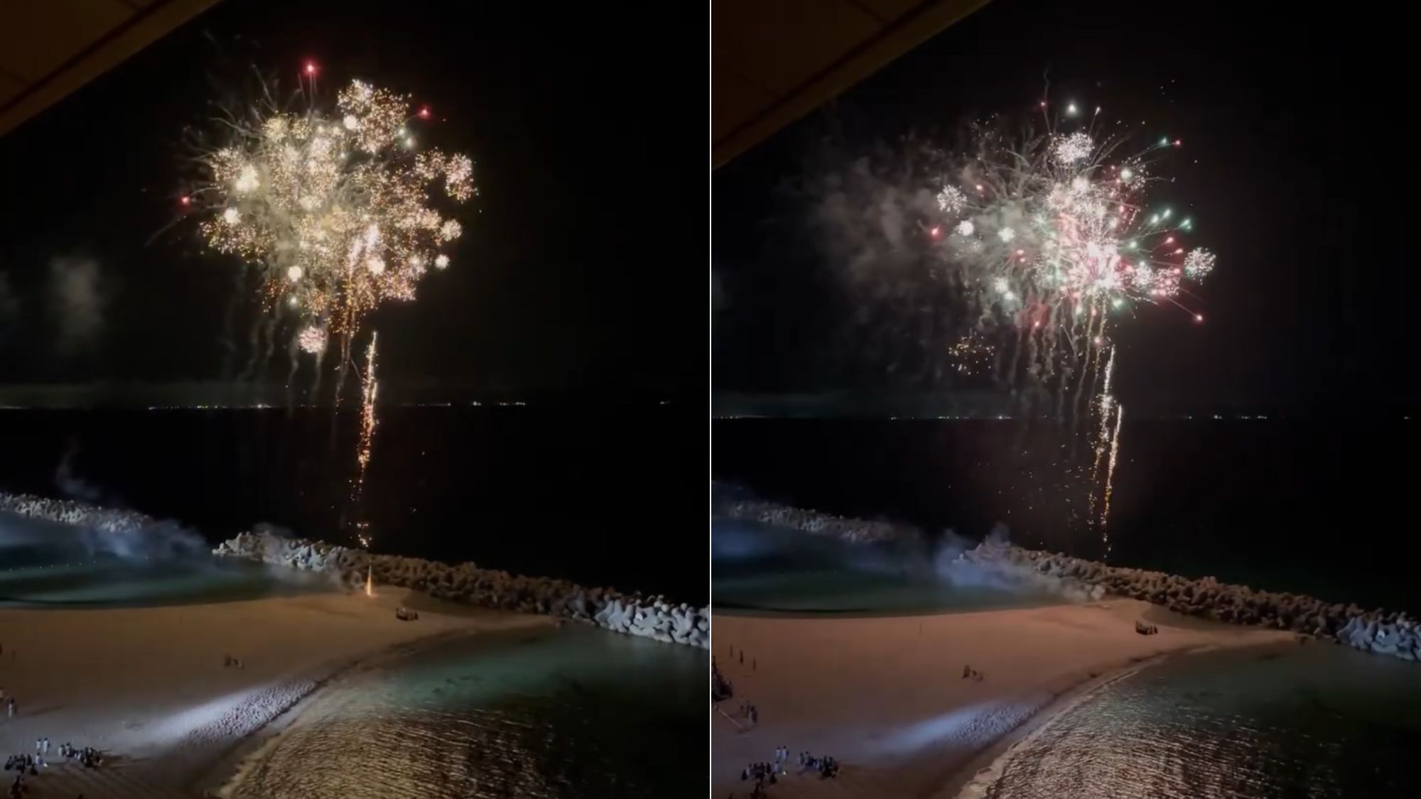 例年海水浴オープン期間中は毎日打ち上げ花火が上がります。