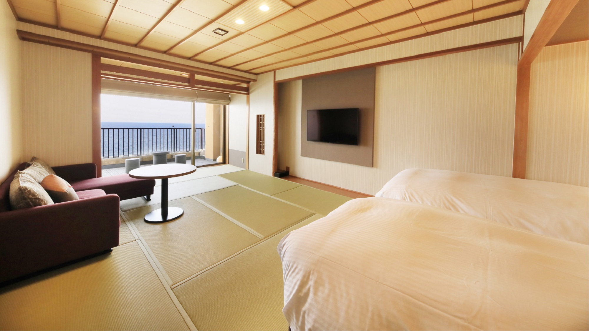 【展望ジャグジー付き】和洋室ツイン／50㎡（一例）