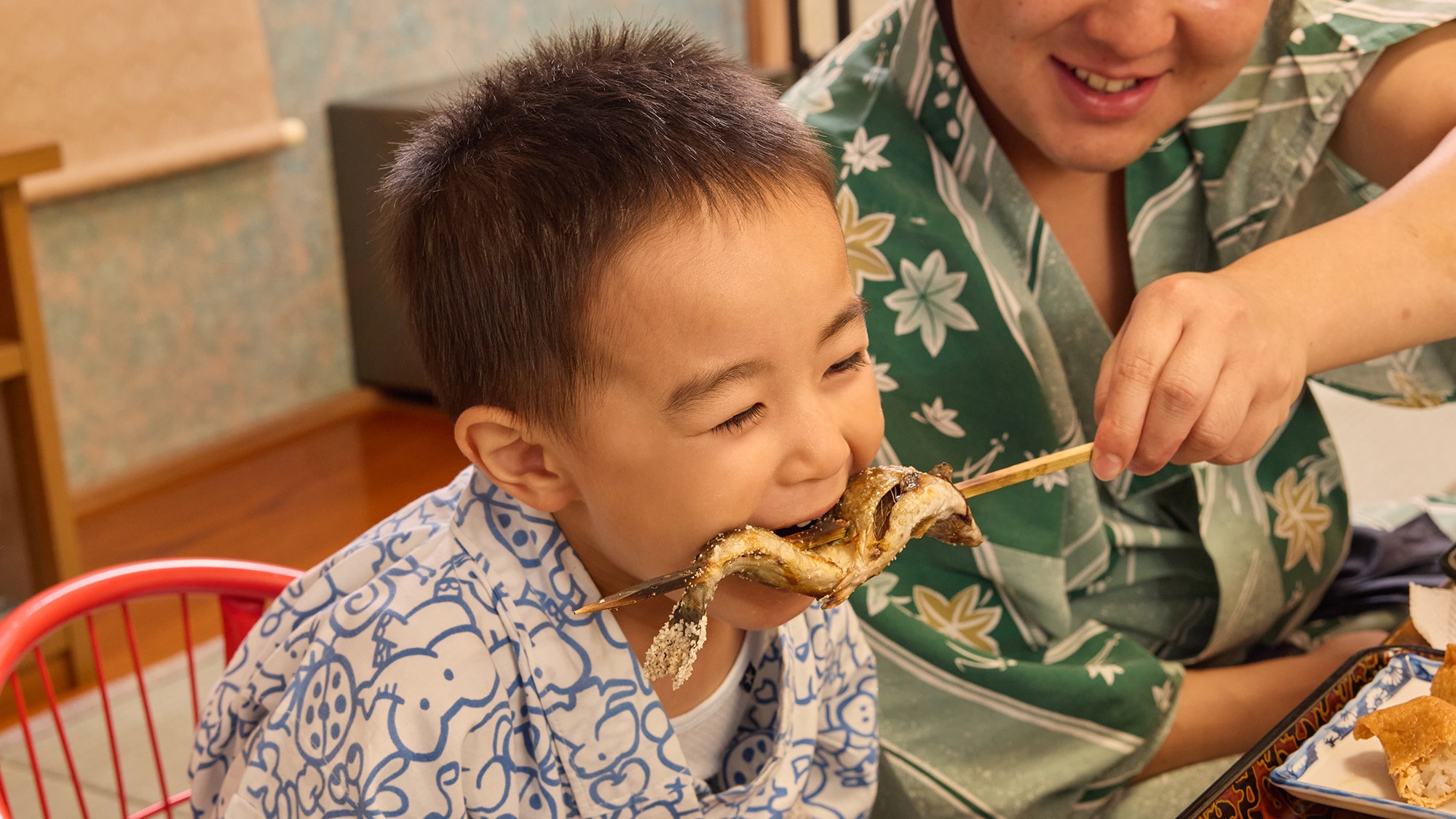 【朝夕二食付】家族で楽しむ四万温泉♪お子様限定特典付き＜小学生以下のお子様連れ限定・個室食＞