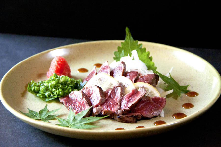 Seared horse meat - additional dish