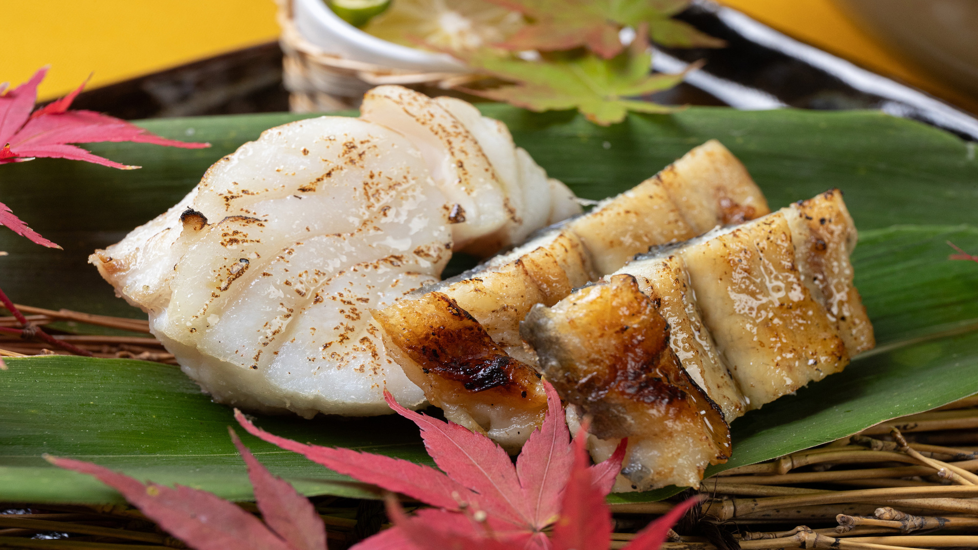 クエとウナギの焼き物