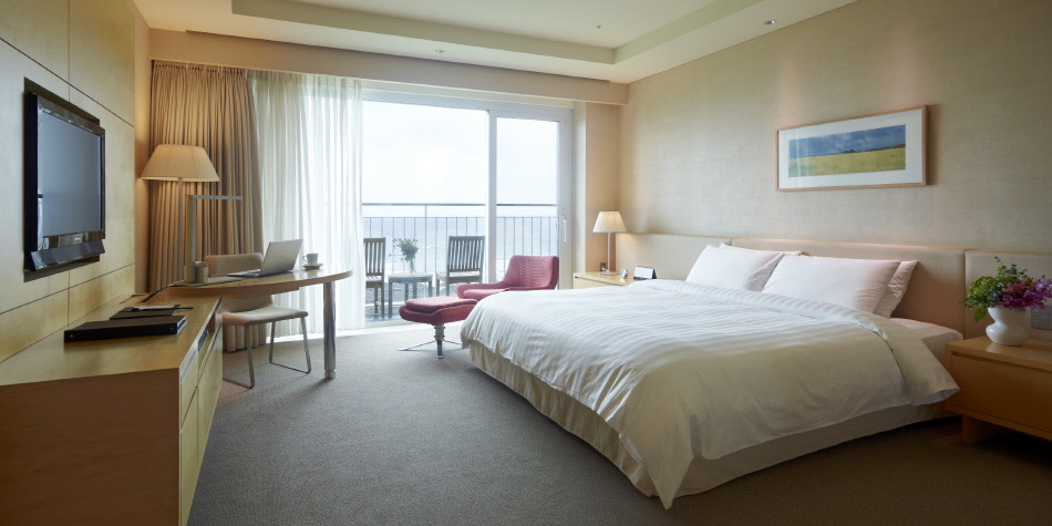 Haevichi Hotel & Resort Jeju 真實飯店客房與陽台