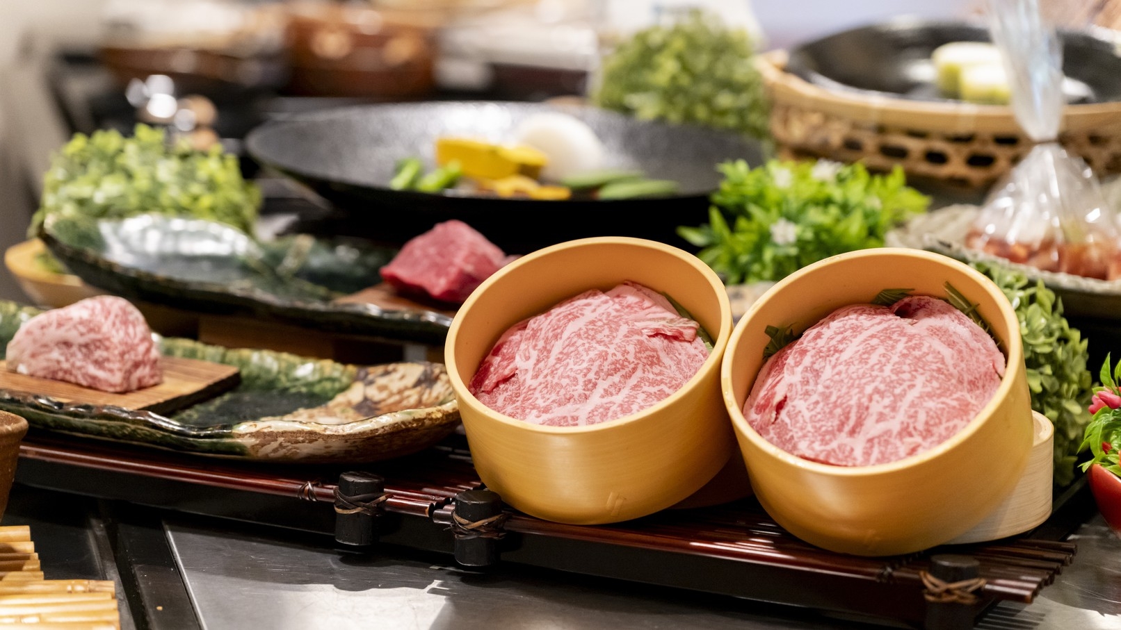 【19時30分〜ご夕食】近江牛や魚介類・季節野菜など鉄板コースを堪能／2組限定プラン