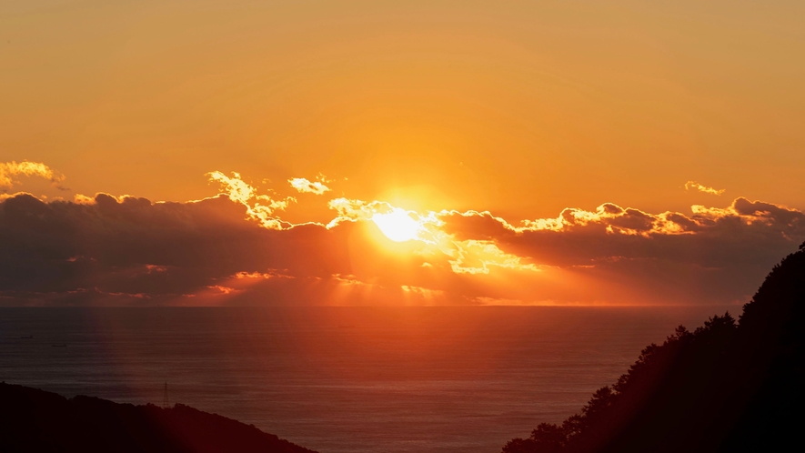 那智山からの朝日