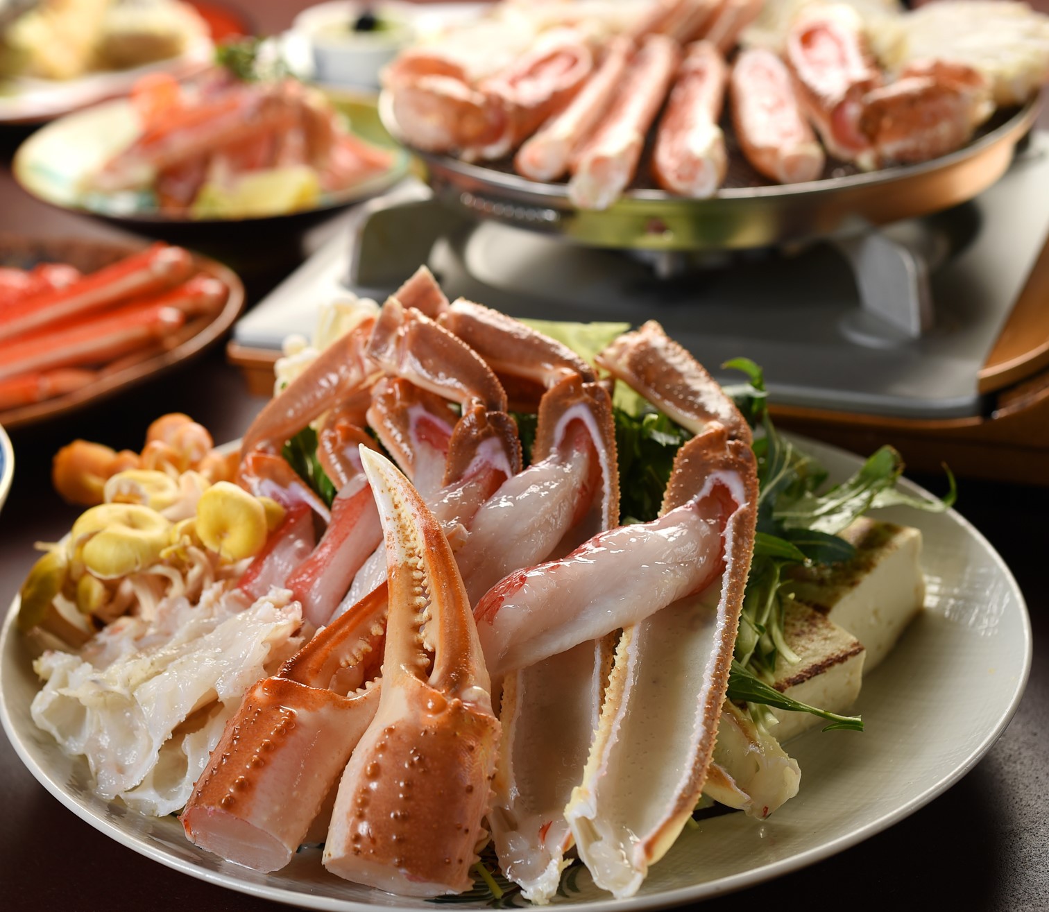 全館完全禁煙の宿　【夕朝食とも完全個室】フルコースは少し多いという方に！『カニフルコースライト』