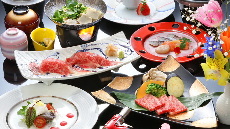 【早割30日】【夕食時セルフ飲み放題】人気№1料理長おすすめ“佐賀牛会席”プラン